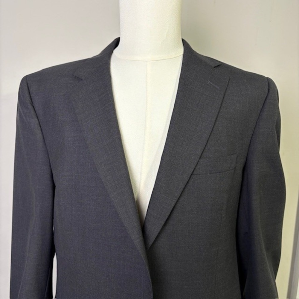 JOS A‎ BANK Men's 41 L Charcoal Wool Suit Jacket Blazer Professional Business